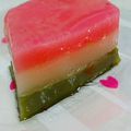 ツナざかな's cooksnap of when they made 超簡単！レンジでういろう、菱餅仕立て☆.
