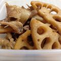rico61's cooksnap of when they made レンコンと豚肉の甘辛炒め✿.