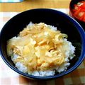 ルナピース's cooksnap of when they made 超簡単！麺つゆで作る「たぬき丼」.