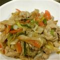 ポチうた's cooksnap of when they made 豚肉と長葱のニンニクポン酢炒め.
