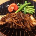 みんざぶ's cooksnap of when they made ポークソテー☆きのこのバルサミコソース.