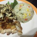 くまこ1119's cooksnap of when they made 炊飯器ひとつで☆チキン＆ピラフ♪.