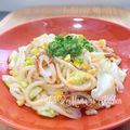 YUH♡ママ's cooksnap of when they made 冷蔵庫にあるもので☆コク旨焼きうどん♬.