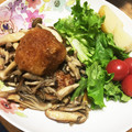 おりょう（＾−＾）'s cooksnap of when they made 我が家の和風ハンバーグ.