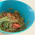 瑠歌姫's cooksnap of when they made 水菜とトマトの簡単サラダ☆.
