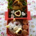 vivian☆'s cooksnap of when they made バレンタイン♪キャラ弁にチョコビスケット.