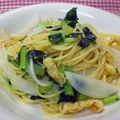 シューひろちゃん's cooksnap of when they made 簡単ランチ♫♬あるもので　和風パスタ.