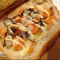 こうしはは's cooksnap of when they made 人参皮の胡麻塩昆布トースト.