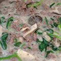 らうらう's cooksnap of when they made 旨味たっぷり♪挽肉のホワイトソースがけ飯.