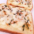 りんごとみかん♬'s cooksnap of when they made 簡単!朝食に!お茶漬けの素マヨトースト.