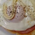 ｍａｉ★ｍ's cooksnap of when they made ハムチーズトースト＊目玉焼きのせ.