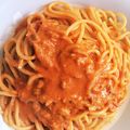 オレンジころん's cooksnap of when they made 簡単ランチ☆ツナのトマトクリームパスタ.