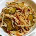 tkys's cooksnap of when they made もやしとちくわのサラダ.