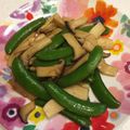 ゆいトークカフェオレ's cooksnap of when they made エリンギとスナップエンドウのバター醤油.