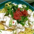 nyachi33's cooksnap of when they made とり胸肉と梅肉の和風パスタ.