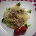 かずちゃん。's cooksnap of when they made ☆簡単濃厚カルボナーラ☆.