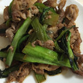 ゆっちゃーーーーん's cooksnap of when they made ヨシダソースで簡単＊小松菜と豚肉の炒め物.