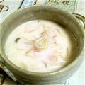 KUMI KUMI's cooksnap of when they made 長芋とベーコンのミルクスープ.