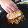 ろぼろふすきぃ's cooksnap of when they made ホットプレートde広島風お好み焼き.
