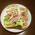 Ｐ子ママ's cooksnap of when they made 生ハムレタスのチーマヨトースト♪♫.