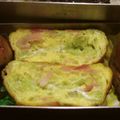 Ｐ子ママ's cooksnap of when they made お弁当や朝食に☆キャベツとハムの卵焼き.