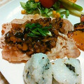 *hanahana*'s cooksnap of when they made 豚肉のソテー、和風キノコソース掛け.