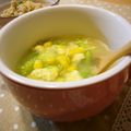 runa10's cooksnap of when they made ＊レタスとたまごのスープ＊.