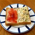 msft5632's cooksnap of when they made クリームチーズとキャベツのトースト.