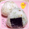 ぷりんちょこ♪'s cooksnap of when they made 塩さばと青海苔のおにぎり.