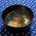 ｍａｒｉ♪'s cooksnap of when they made 山芋とわかめで♪梅すまし汁.