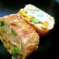 Aloha☆★'s cooksnap of when they made バターコーンと枝豆の卵焼き.