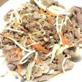 芽夢o's cooksnap of when they made おすすめNo1！豚肉コチュジャン炒め丼.