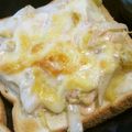 ぽんずー's cooksnap of when they made 白菜の明太マヨチーズトースト.