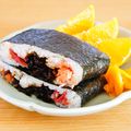 せつぶんひじき's cooksnap of when they made なつかしい～♪山賊むすび風おにぎらず.