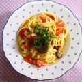 臼香林's cooksnap of when they made 塩レモンとトマトの冷製カッペリーニ.