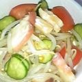 Reina6's cooksnap of when they made ★たこと野菜達の簡単さっぱりサラダ★.