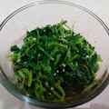 はずかしむでぃん's cooksnap of when they made 菜っ葉のごま和え☆覚書.