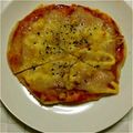 ma___111's cooksnap of when they made ベーコン・冷凍コーンのピザ.