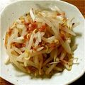 ばびぶべ's cooksnap of when they made もやしの梅かつお.