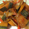 セキノール's cooksnap of when they made かぼちゃとにんじんのきんぴら.