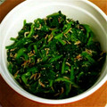 crmcheese's cooksnap of when they made Caたっぷり、桜えびとほうれん草の和え物.