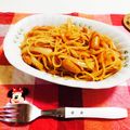 あーちゃむ♡'s cooksnap of when they made ケチャップで簡単！本格ナポリタン♫.