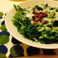 mihokid's cooksnap of when they made 春菊とカリカリベーコンのサラダ.