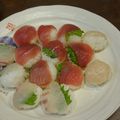 けいたんですよ's cooksnap of when they made お刺身パックｄｅお手軽手毬寿司.