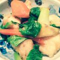 モコモコともも's cooksnap of when they made 鶏肉と彩り野菜の甘辛和え.