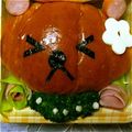 ma___111's cooksnap of when they made キャラ弁に✿ベーコンとキャベツのお花.