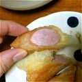 ☆mew☆'s cooksnap of when they made チーズとウインナーの簡単春巻き.
