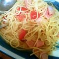 あおなおちゃん's cooksnap of when they made 簡単☆ハムとミニトマトのパスタ.