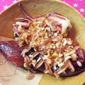よぴ５７'s cooksnap of when they made いかネギのニンニク生姜醤油炒め.