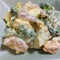 sautan's cooksnap of when they made 簡単、うまい、エビとブロッコリーのサラダ.